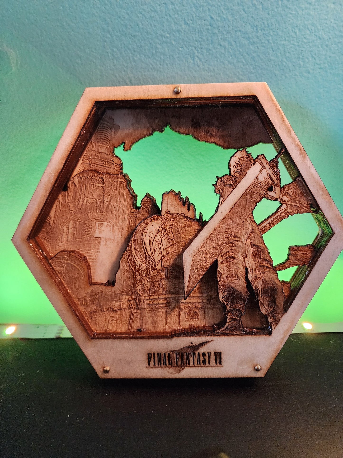 FF7 | 3D Wooden Artwork PlaqueArts | Unforgettable Gifts