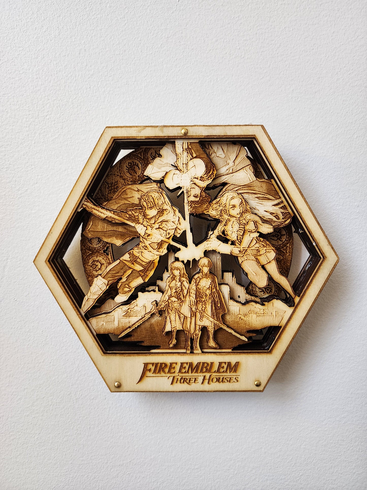 FE: Three Houses | FE 3H | 3D Wooden Artwork PlaqueArts | Unforgettable Gifts