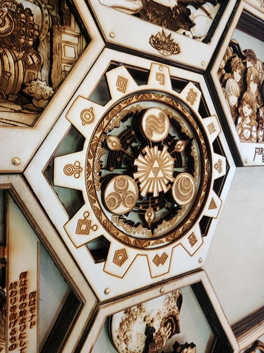 The Legend of Zelda: The Gates of Time | 3D Wooden Artwork PlaqueArts | Unforgettable Gifts
