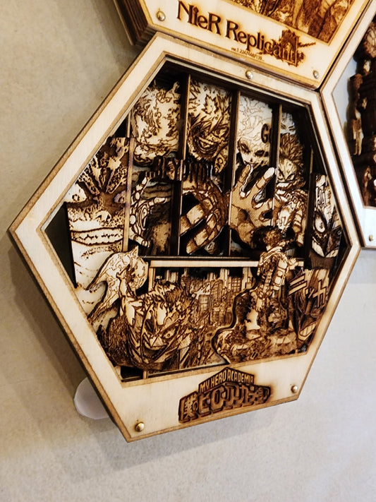 MHA | 3D Wooden Artwork PlaqueArts | Unforgettable Gifts