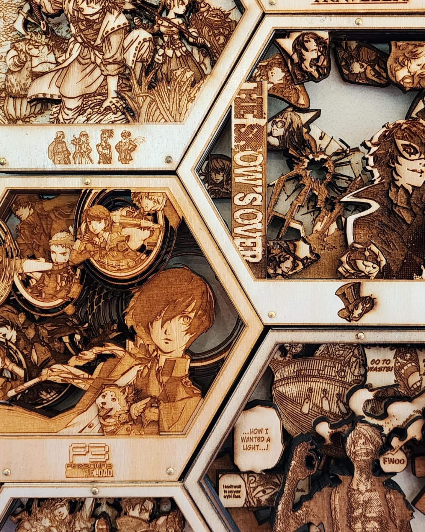 P3Reload | All out Attack! | 3D Wooden Artwork PlaqueArts | Unforgettable Gifts