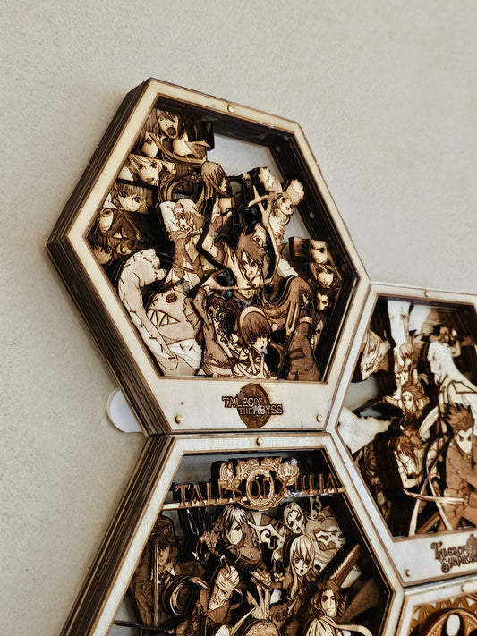 Tales of The Abyss | 3D Wooden Artwork PlaqueArts | Unforgettable Gifts