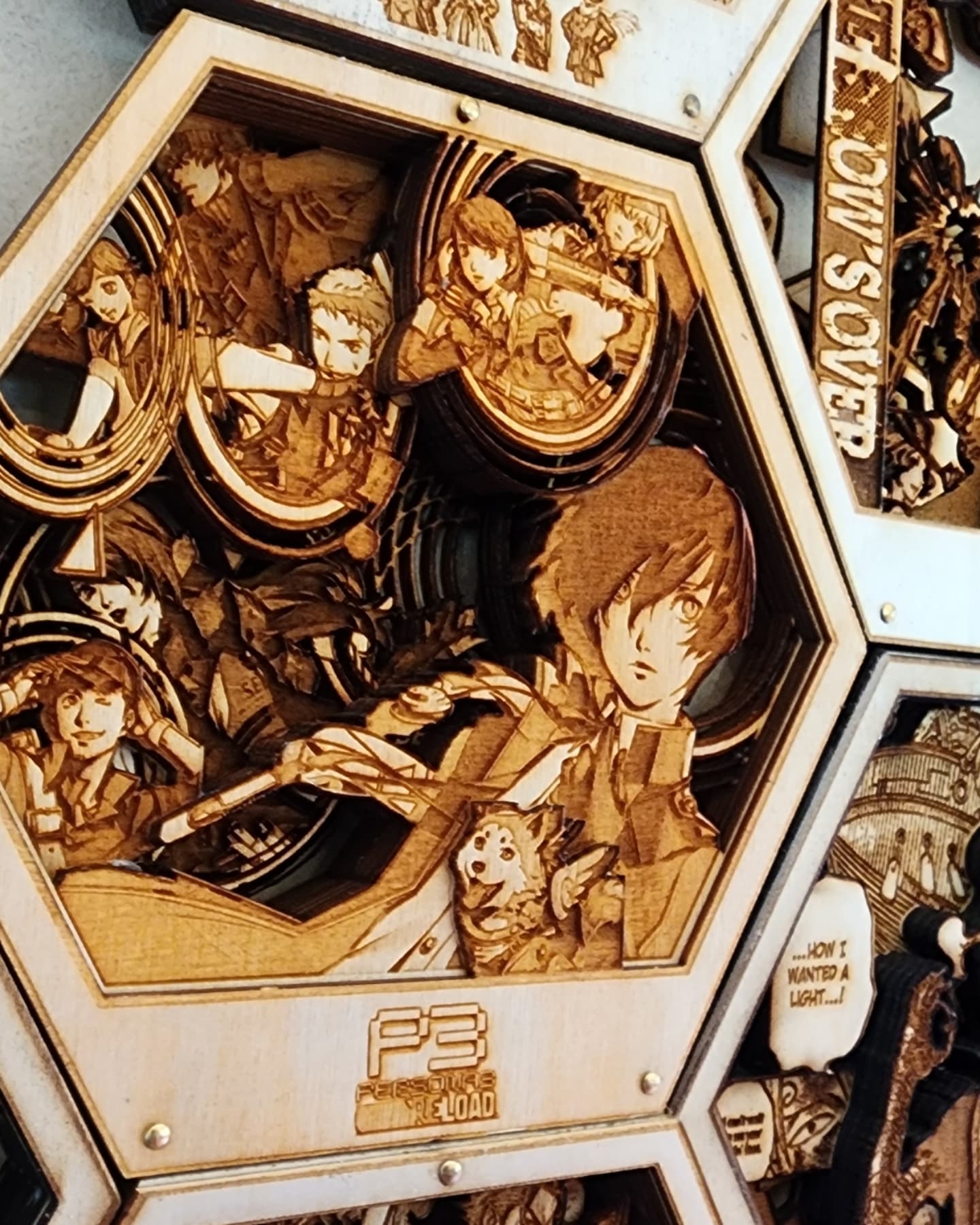 P3Reload | All out Attack! | 3D Wooden Artwork PlaqueArts | Unforgettable Gifts