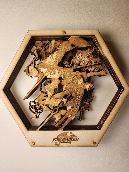 Fire Emblem Awakening | 3D Wooden Artwork | Custom gift for gamers