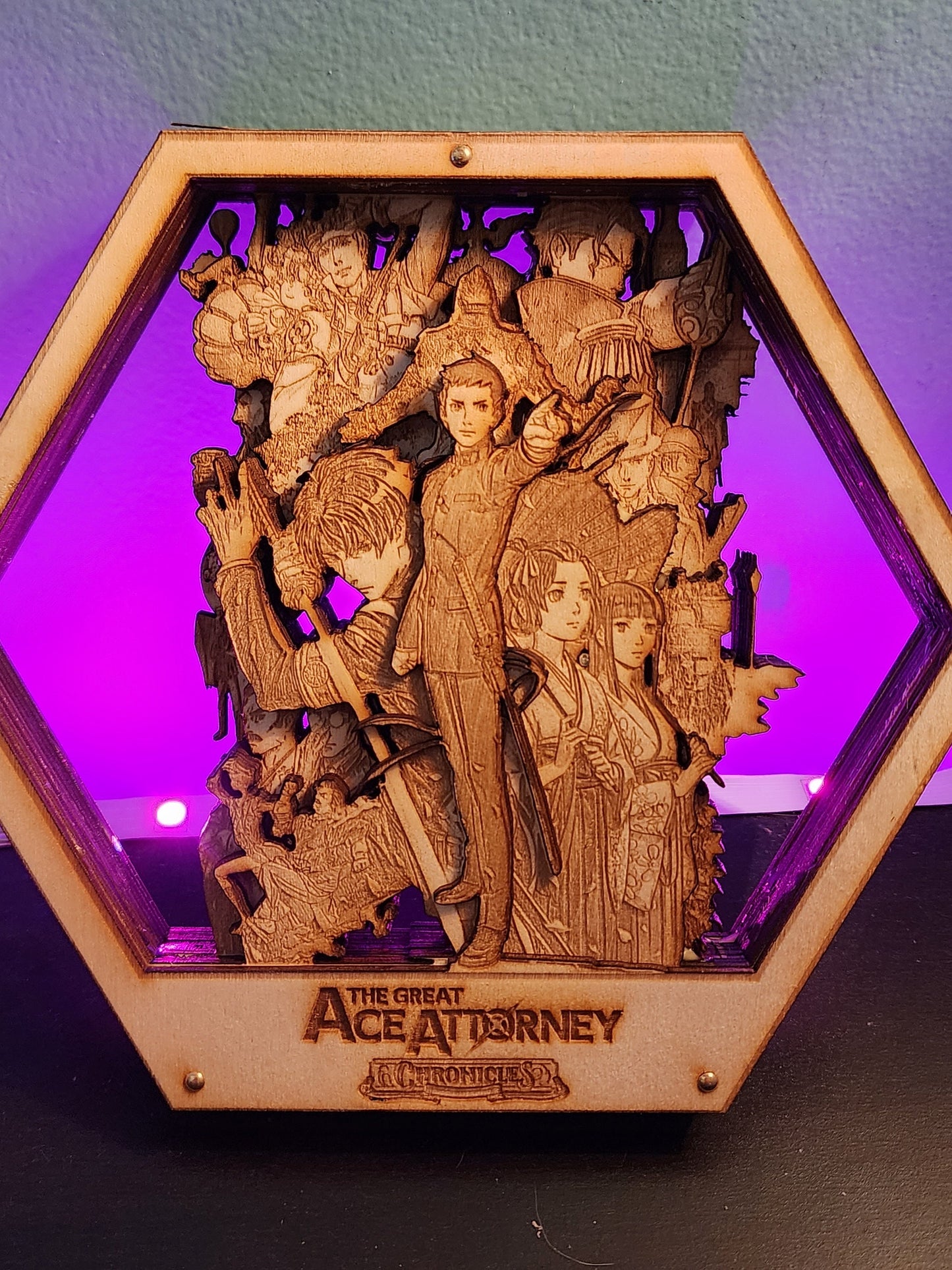 Ace Attorney - The Great Ace Attorney | 3D Wooden Artwork PlaqueArts | Unforgettable gift for gamers