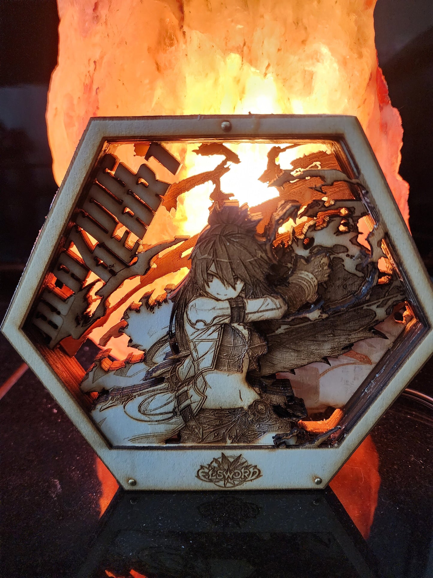 Elsword PREVIOUSLY DONE Commission | 3D Wooden Artwork PlaqueArts | Unforgettable gift for gamers