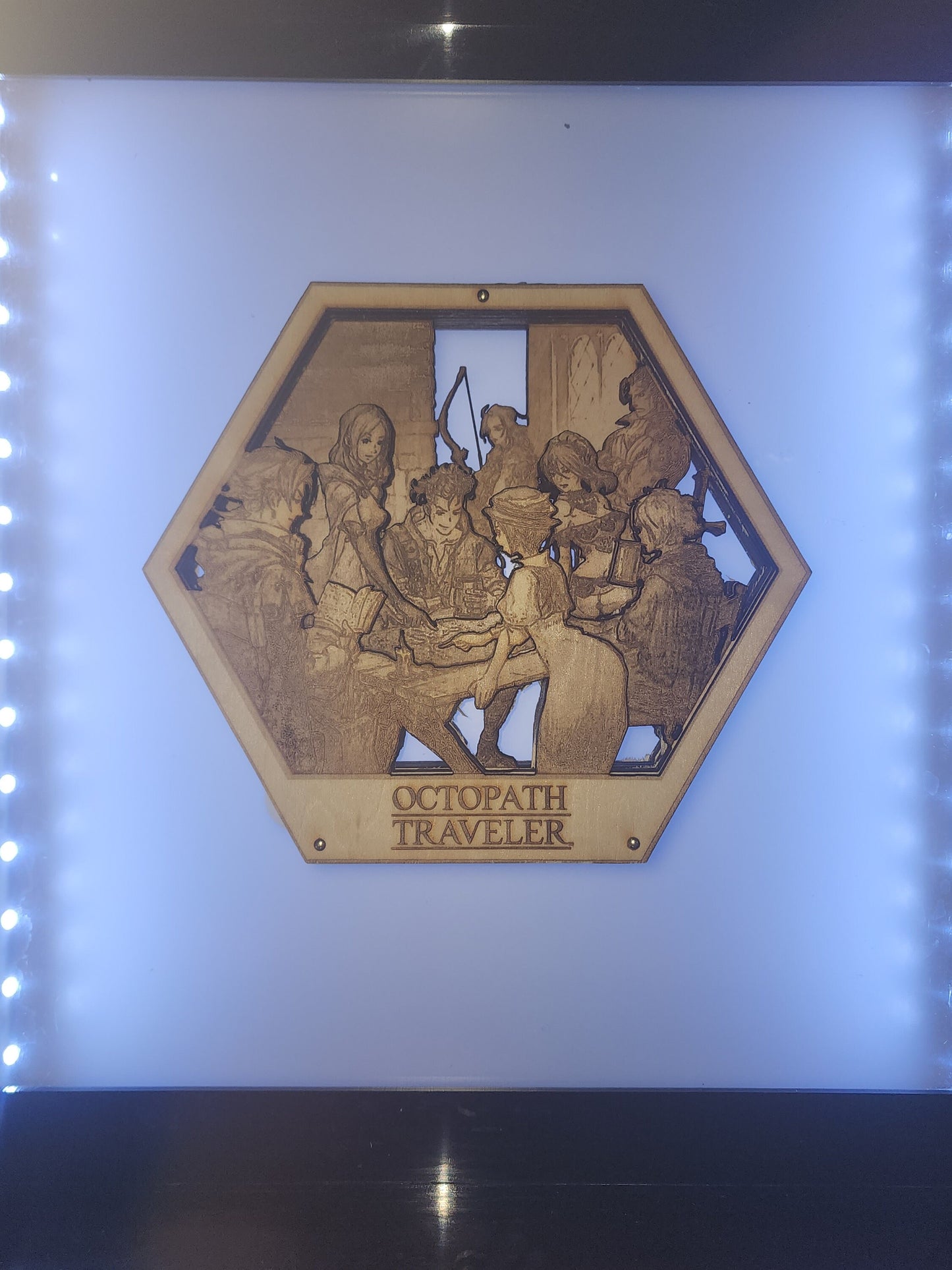 Octopath Traveller | 3D Wooden Artwork PlaqueArts | Unforgettable gift for gamers