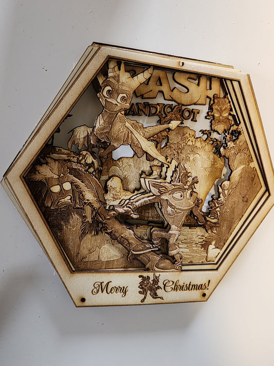 COMMISSION ORDER | 3D Wooden Artwork PlaqueArts | Unique gift for gamers