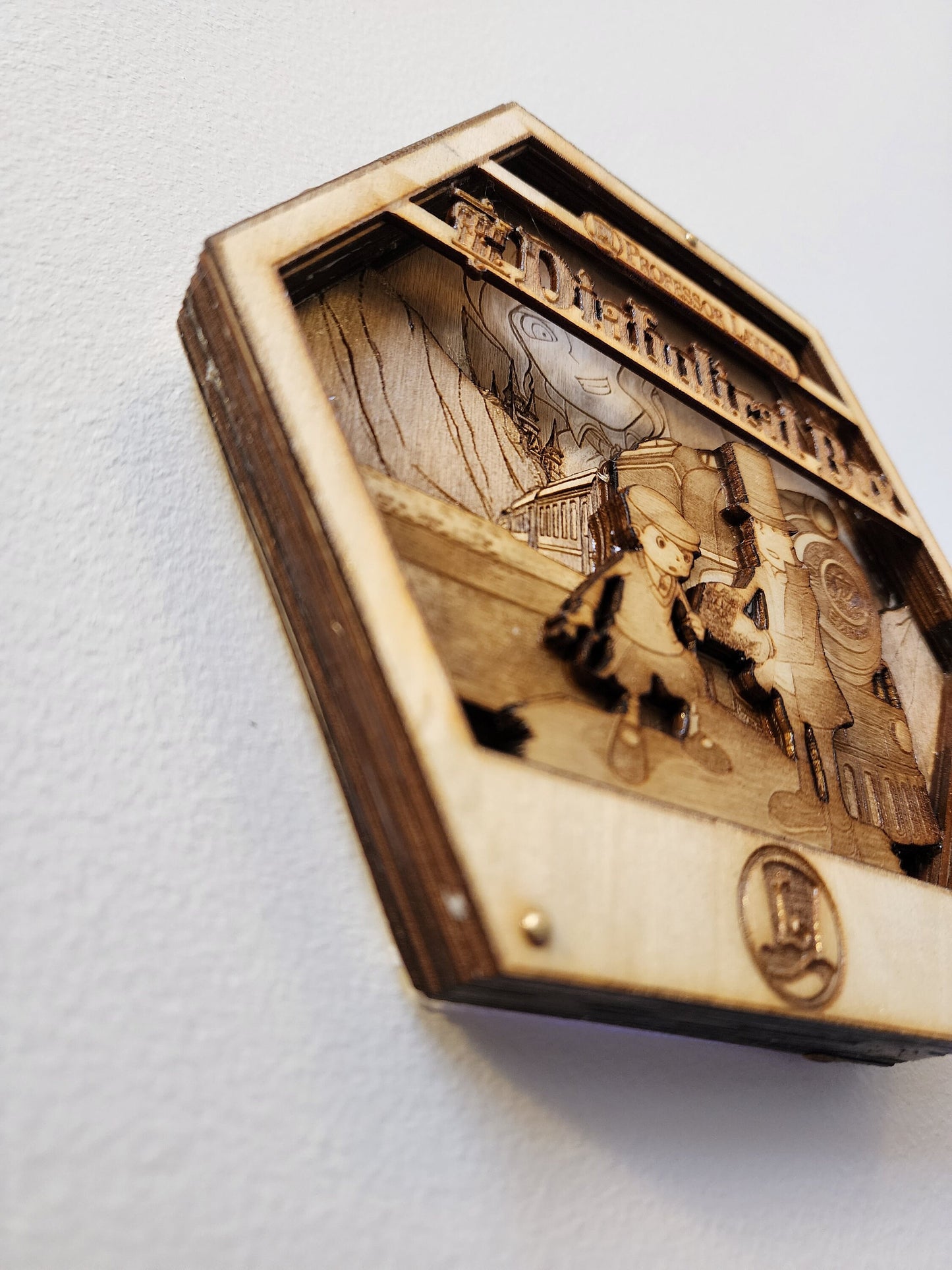 Professor Layton | Diabolical Box | 3D Wooden Artwork PlaqueArts | Unforgettable gift for gamers