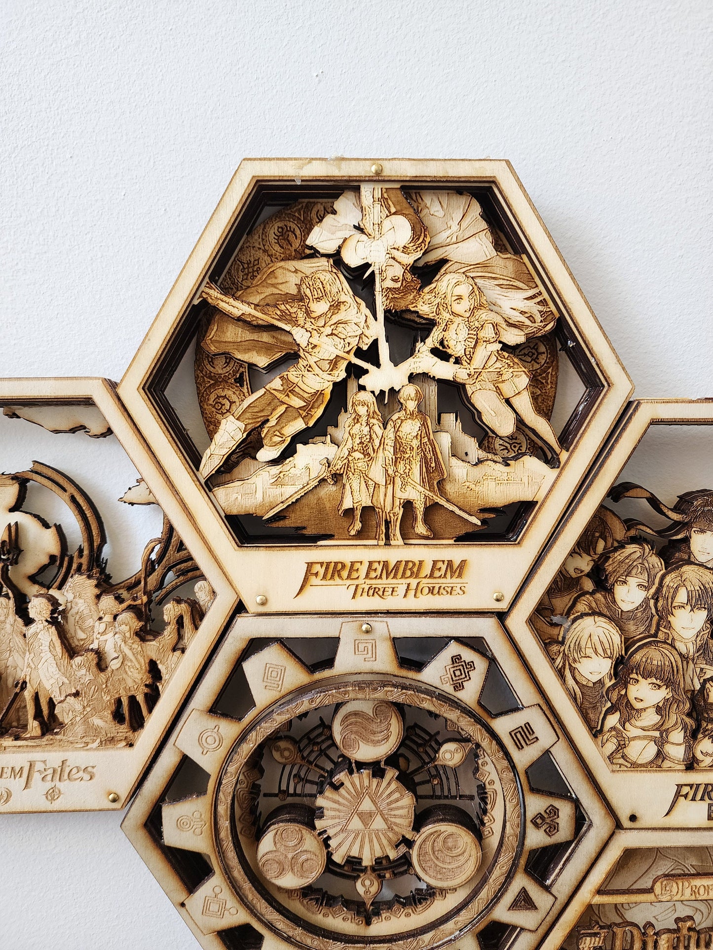 Fire Emblem Three Houses | FE 3H | 3D Wooden Artwork PlaqueArts | Unique gift for gamers