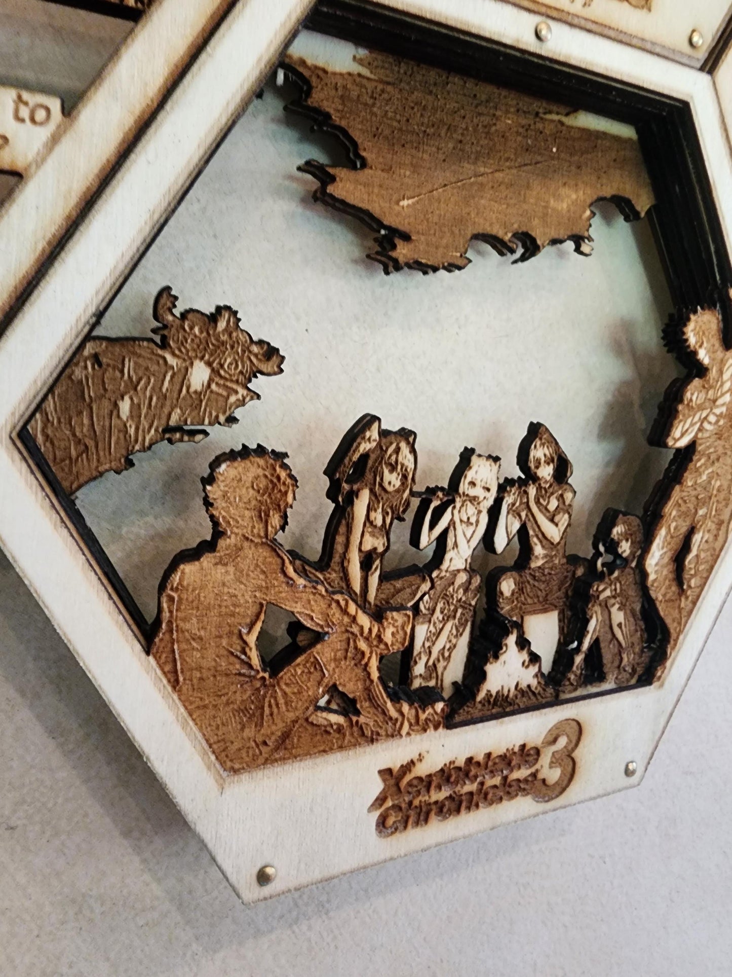 A Campfire's Rest | 3D Wooden Artwork PlaqueArts | Unforgettable Gifts