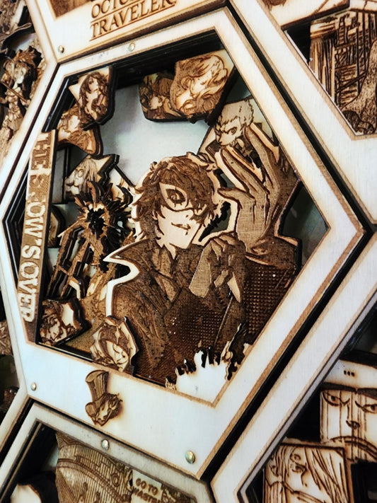 All out Attack! | Persona 5 | 3D Wooden Artwork PlaqueArts | Unforgettable Gifts