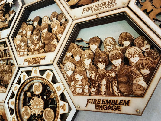 FE: Engage CUSTOMIZABLE | 3D Wooden Artwork PlaqueArts | Unforgettable Gifts