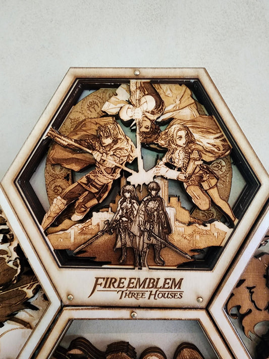 FE: Three Houses | FE 3H | 3D Wooden Artwork PlaqueArts | Unforgettable Gifts