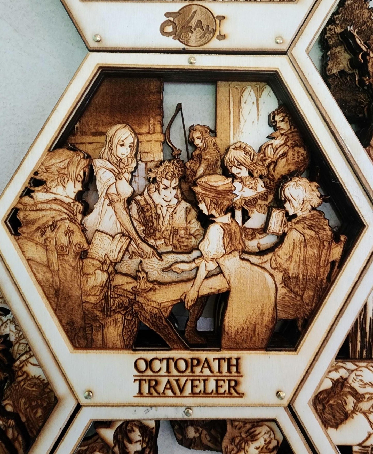 The Eight Travellers | 3D Wooden Artwork PlaqueArts | Unforgettable Gifts