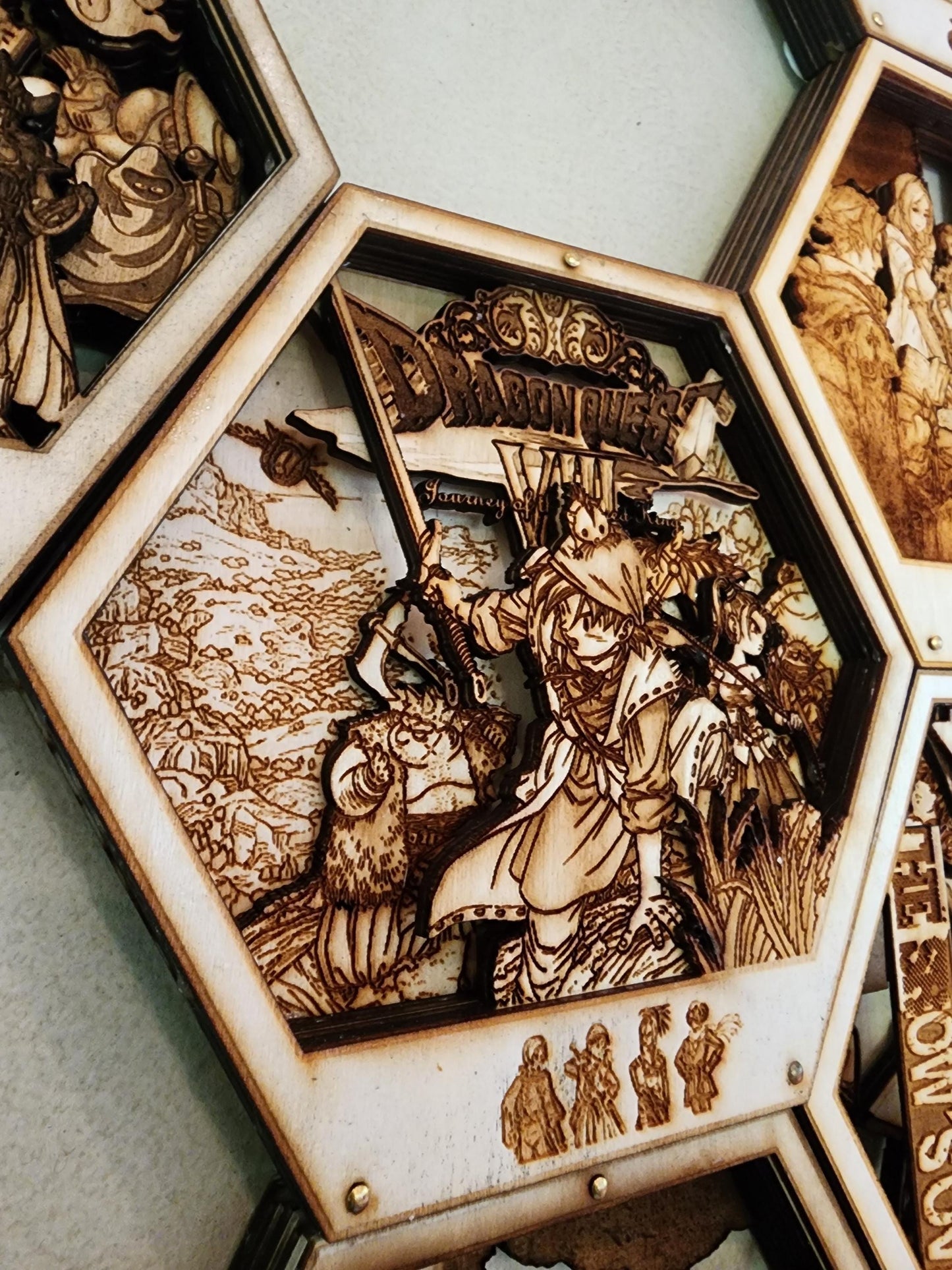 DQ: Journey of the Cursed King | 3D Wooden Artwork PlaqueArts | Unforgettable Gifts