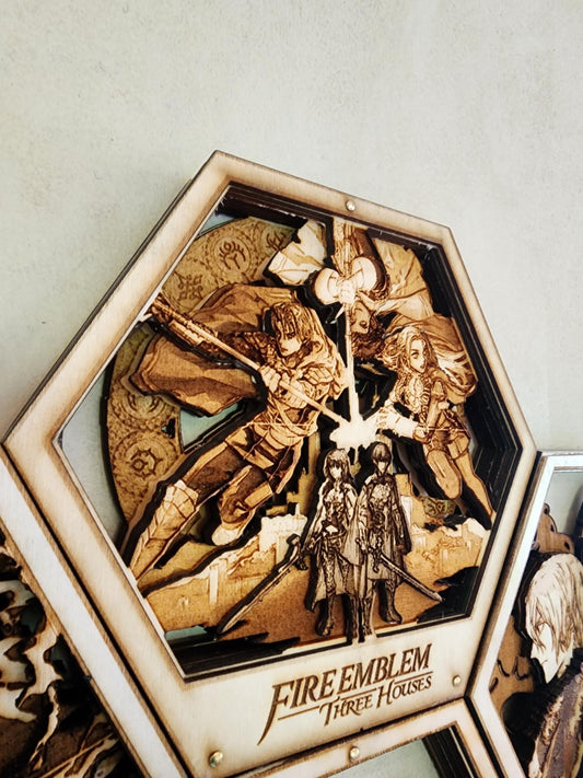 FE: Three Houses | FE 3H | 3D Wooden Artwork PlaqueArts | Unforgettable Gifts