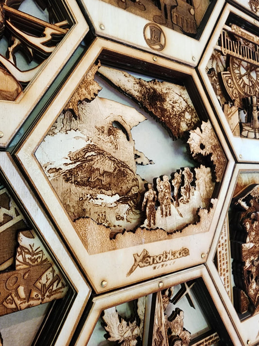 The Bionis and the Mechonis | 3D Wooden Artwork PlaqueArts | Unforgettable Gifts