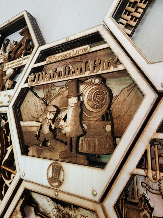 The Diabolical Box | 3D Wooden Artwork PlaqueArts | Unforgettable Gifts