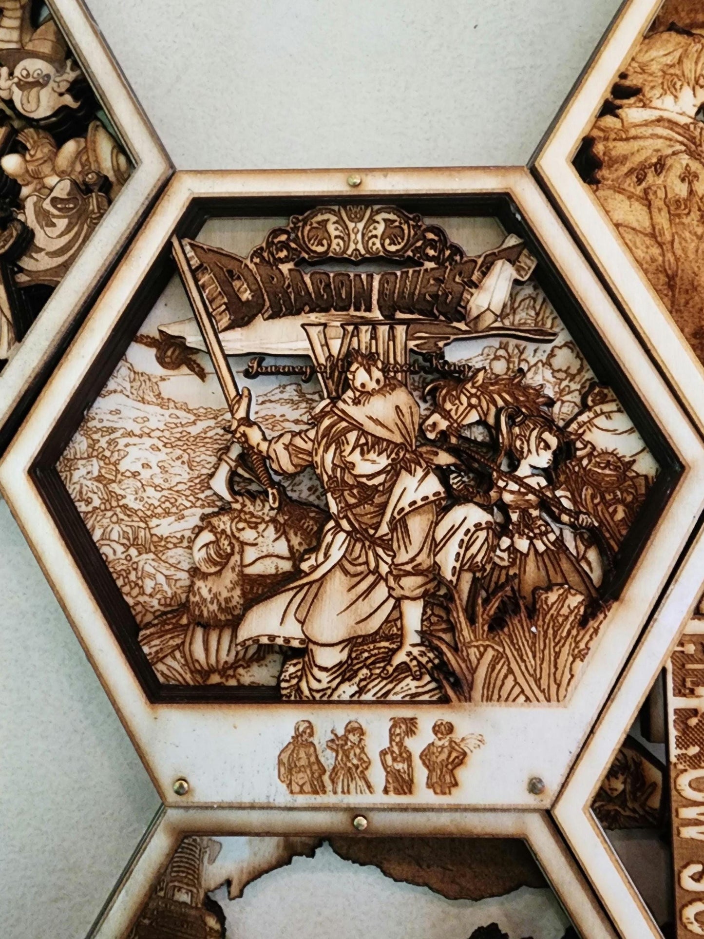 DQ: Journey of the Cursed King | 3D Wooden Artwork PlaqueArts | Unforgettable Gifts