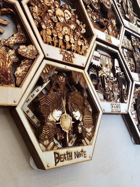 Death Note | 3D Wooden Artwork PlaqueArts | Unforgettable Gifts