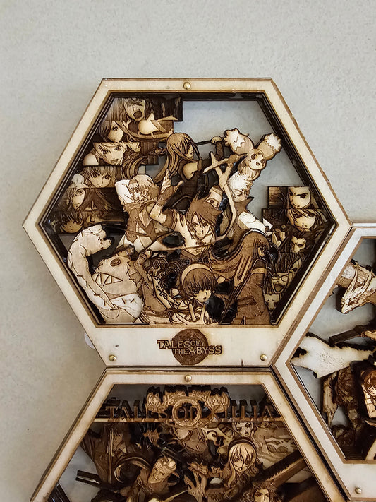 Tales of The Abyss | 3D Wooden Artwork PlaqueArts | Unforgettable Gifts