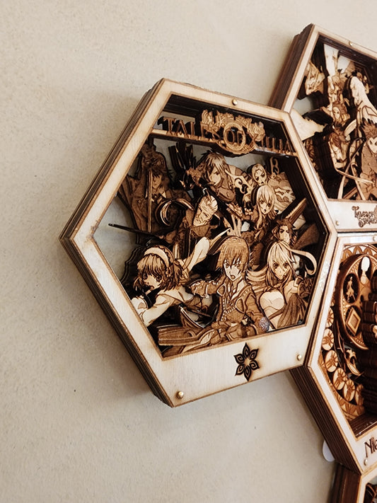 Tales of Xillia | 3D Wooden Artwork PlaqueArts | Unforgettable Gifts