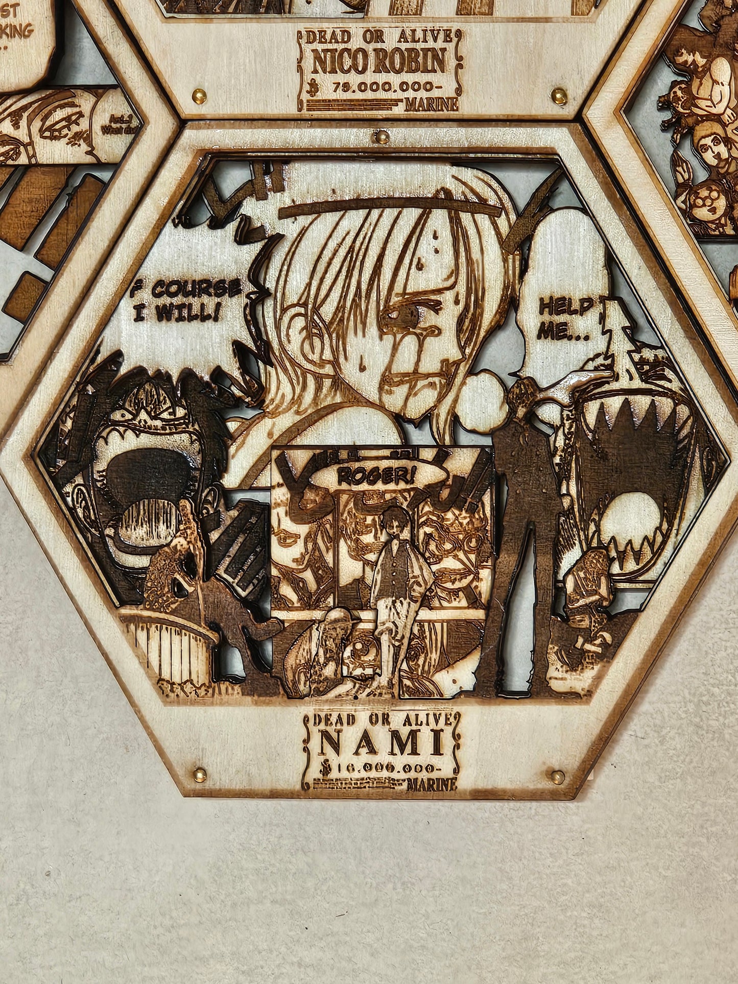 Nami: Help Me | 3D Wooden Artwork PlaqueArts | Unforgettable Gifts